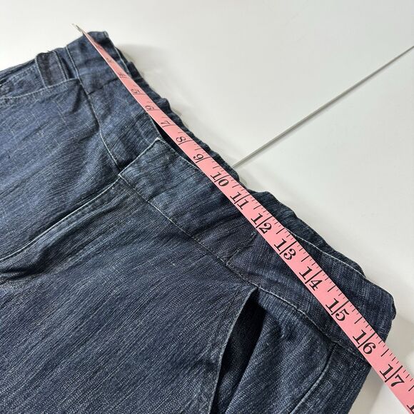 Willi Smith Wide Leg Denim Jeans Sz 12 Jeans Elastic Back Business Casual Vtg - Picture 6 of 15